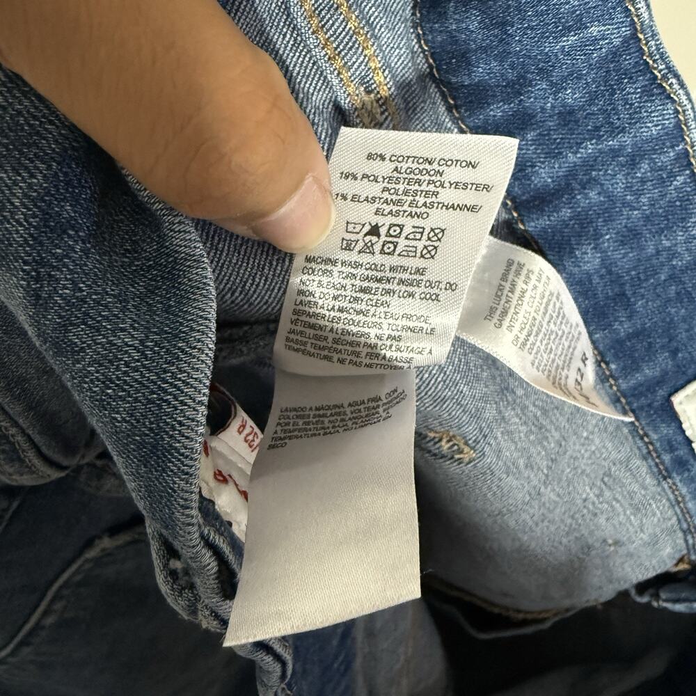 Lucky Brand Stevie High Rise Flare 14/32 Blue Wash Denim Festival Cowgirl Y2K - Picture 7 of 10